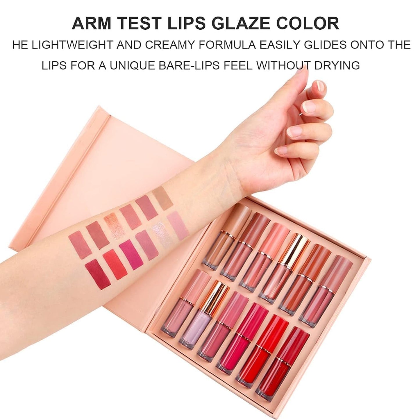 Lipstick Set of 12 Matte Velvet Mini Liquid Lipstick Set for Women