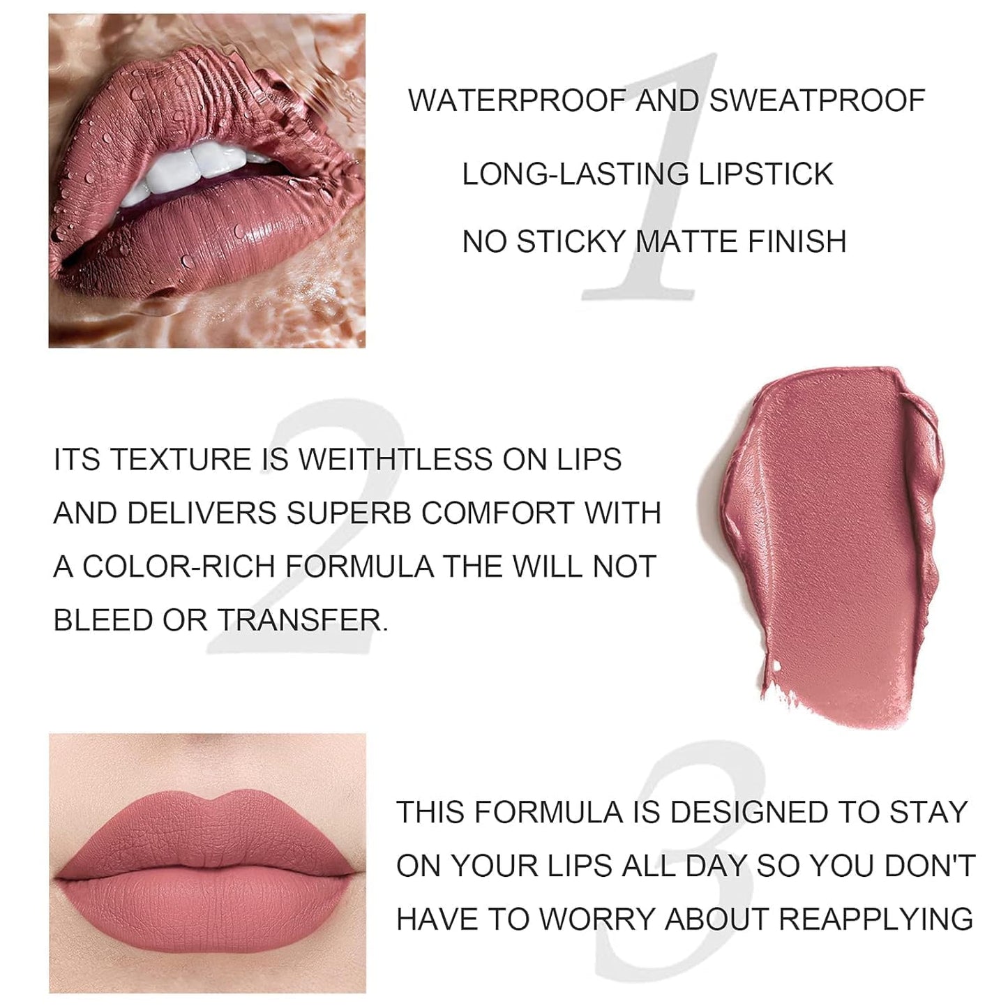 Lipstick Set of 12 Matte Velvet Mini Liquid Lipstick Set for Women
