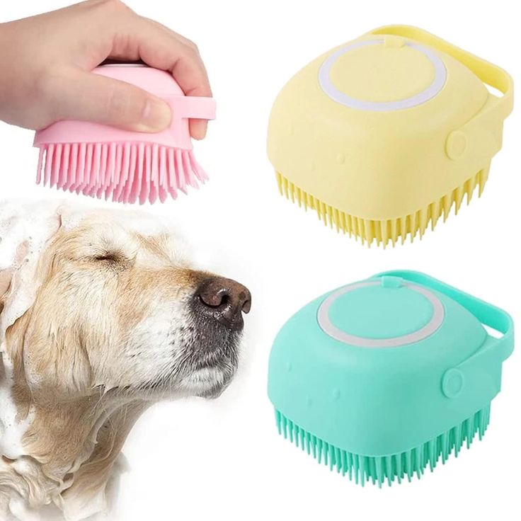 Dog Bath Brush Body Scrubber